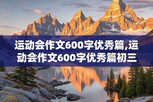 运动会作文600字优秀篇,运动会作文600字优秀篇初三