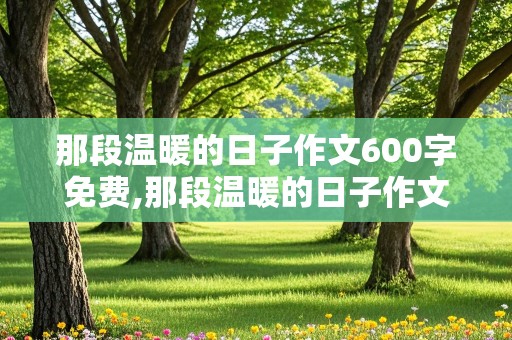 那段温暖的日子作文600字免费,那段温暖的日子作文600字免费阅读