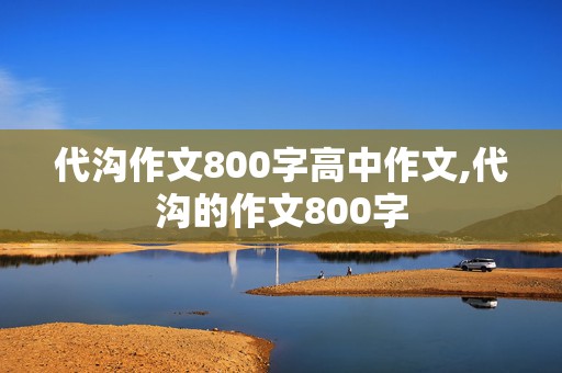 代沟作文800字高中作文,代沟的作文800字