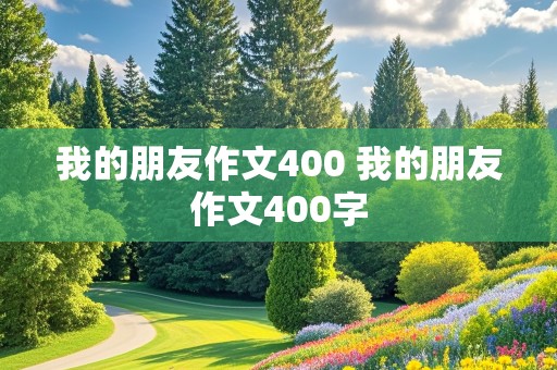 我的朋友作文400 我的朋友作文400字