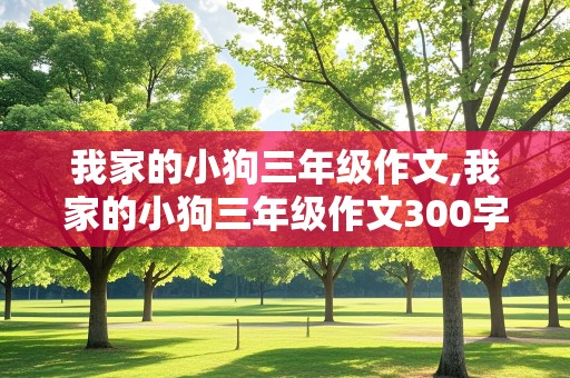 我家的小狗三年级作文,我家的小狗三年级作文300字左右