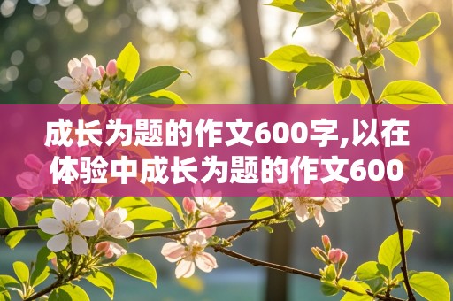 成长为题的作文600字,以在体验中成长为题的作文600字