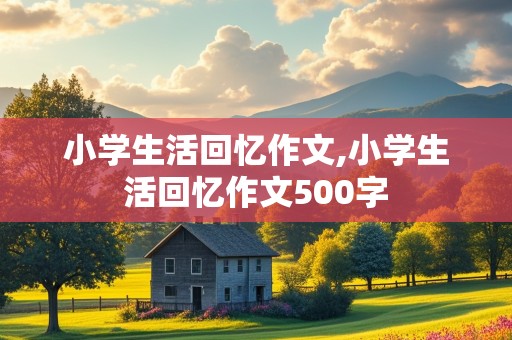 小学生活回忆作文,小学生活回忆作文500字