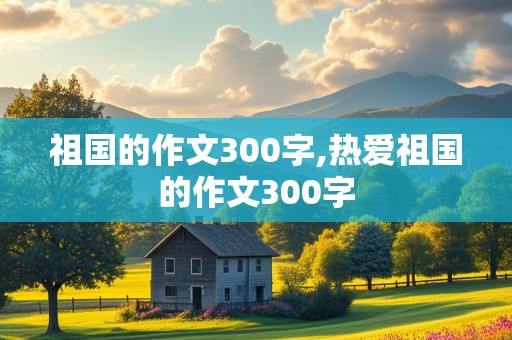 祖国的作文300字,热爱祖国的作文300字