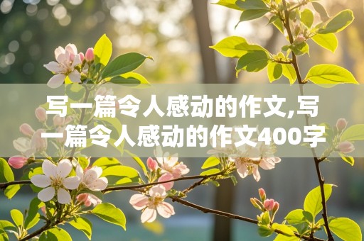 写一篇令人感动的作文,写一篇令人感动的作文400字