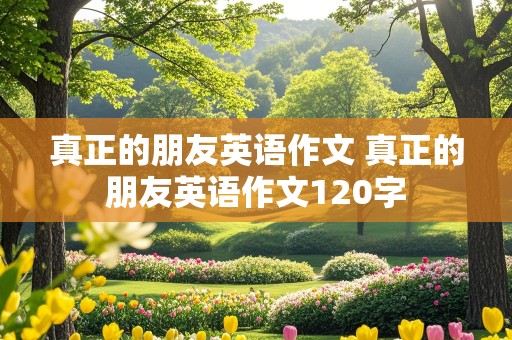 真正的朋友英语作文 真正的朋友英语作文120字