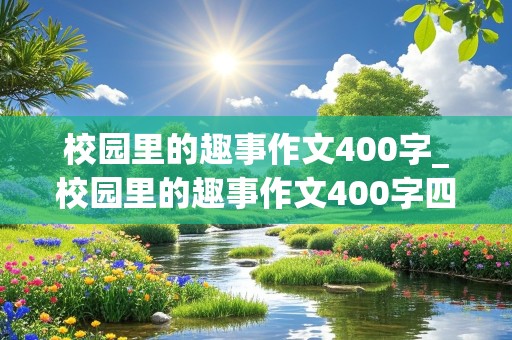 校园里的趣事作文400字_校园里的趣事作文400字四年级