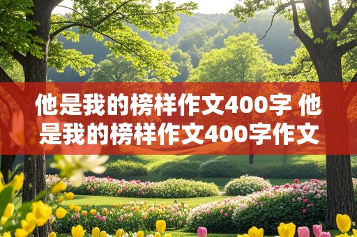 他是我的榜样作文400字 他是我的榜样作文400字作文