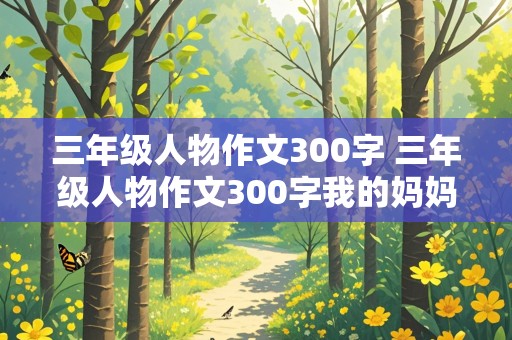 三年级人物作文300字 三年级人物作文300字我的妈妈