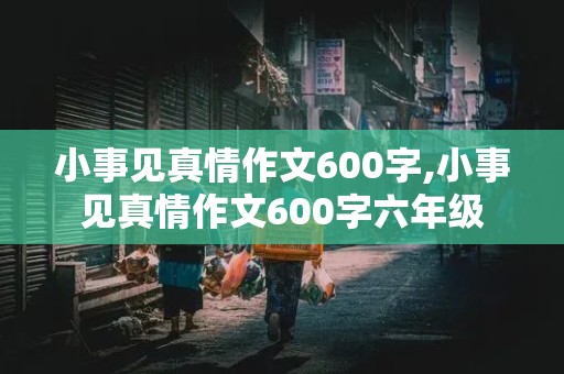 小事见真情作文600字,小事见真情作文600字六年级