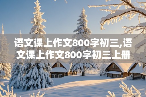 语文课上作文800字初三,语文课上作文800字初三上册