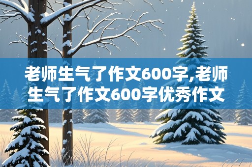 老师生气了作文600字,老师生气了作文600字优秀作文