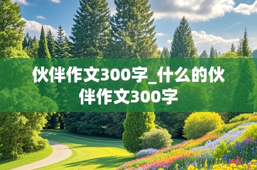 伙伴作文300字_什么的伙伴作文300字