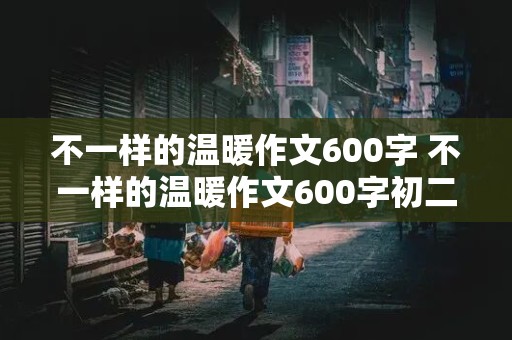 不一样的温暖作文600字 不一样的温暖作文600字初二