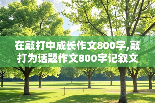 在敲打中成长作文800字,敲打为话题作文800字记叙文