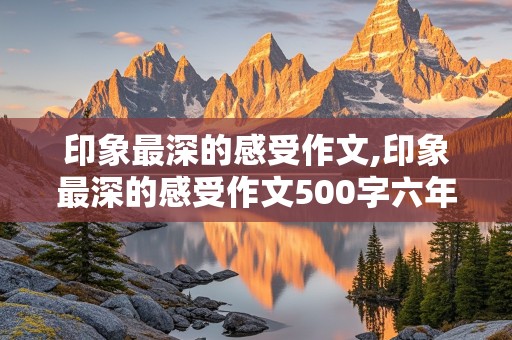 印象最深的感受作文,印象最深的感受作文500字六年级