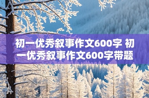 初一优秀叙事作文600字 初一优秀叙事作文600字带题目