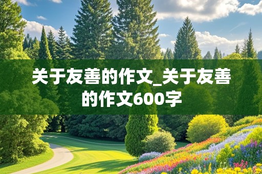 关于友善的作文_关于友善的作文600字