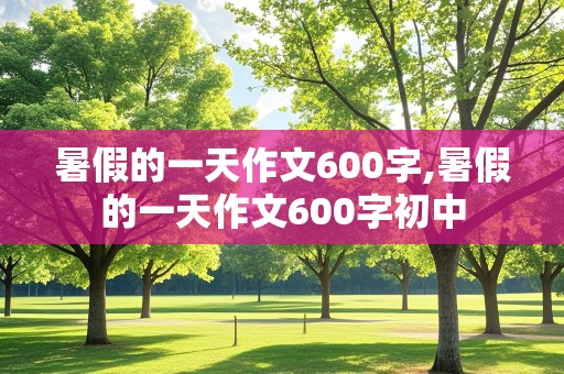 暑假的一天作文600字,暑假的一天作文600字初中