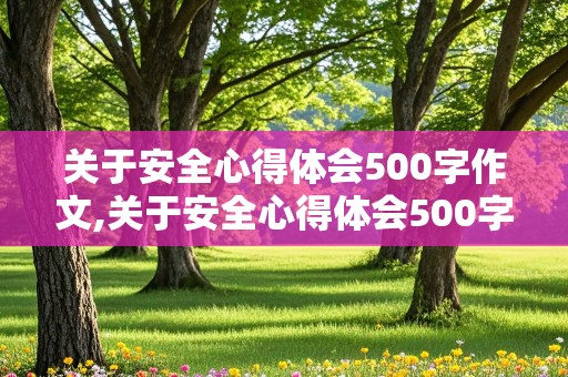 关于安全心得体会500字作文,关于安全心得体会500字作文怎么写