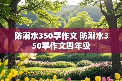 防溺水350字作文 防溺水350字作文四年级