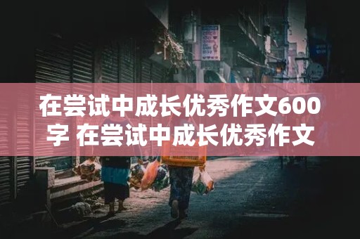 在尝试中成长优秀作文600字 在尝试中成长优秀作文600字初中