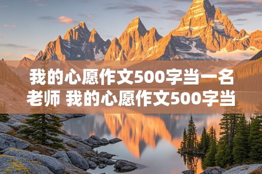 我的心愿作文500字当一名老师 我的心愿作文500字当一名老师结尾