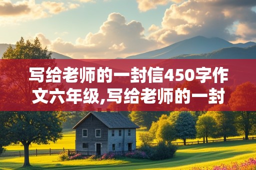 写给老师的一封信450字作文六年级,写给老师的一封信450字作文六年级下册