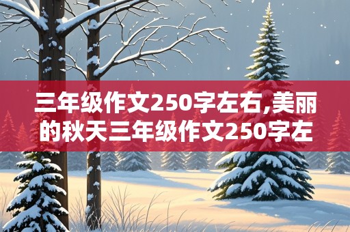 三年级作文250字左右,美丽的秋天三年级作文250字左右