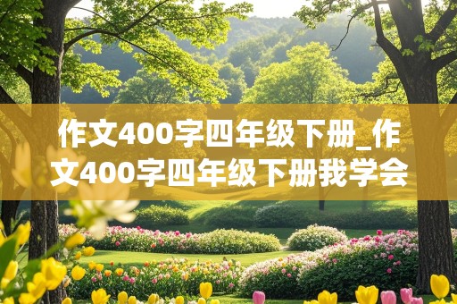 作文400字四年级下册_作文400字四年级下册我学会了吃屎