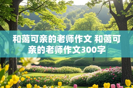 和蔼可亲的老师作文 和蔼可亲的老师作文300字