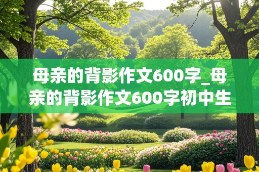 母亲的背影作文600字_母亲的背影作文600字初中生