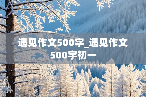 遇见作文500字_遇见作文500字初一