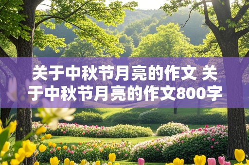 关于中秋节月亮的作文 关于中秋节月亮的作文800字