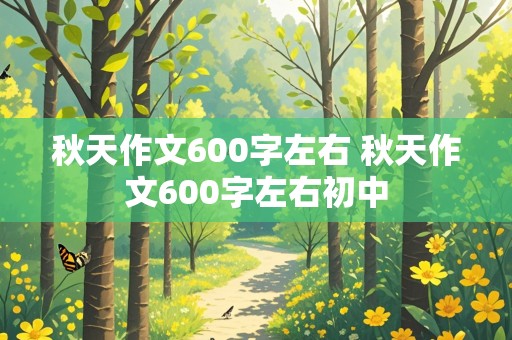 秋天作文600字左右 秋天作文600字左右初中