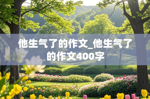 他生气了的作文_他生气了的作文400字