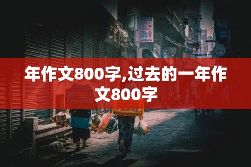 年作文800字,过去的一年作文800字