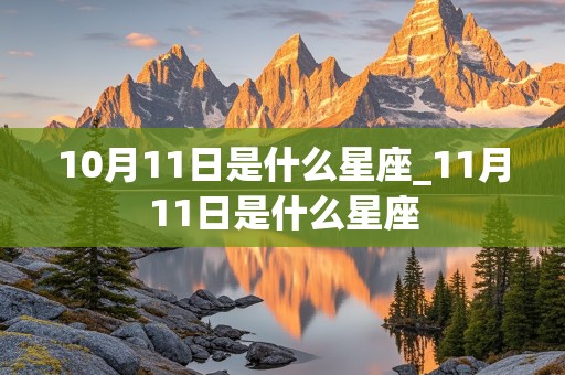 10月11日是什么星座_11月11日是什么星座