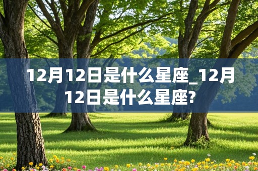 12月12日是什么星座_12月12日是什么星座?