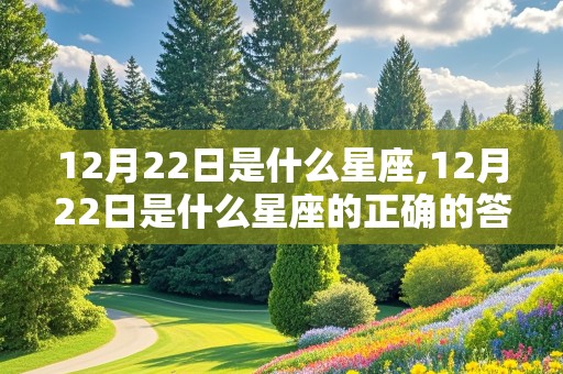 12月22日是什么星座,12月22日是什么星座的正确的答案