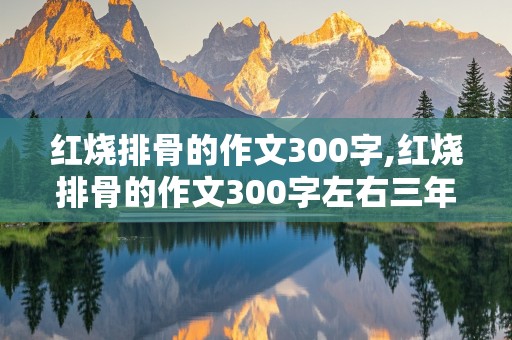 红烧排骨的作文300字,红烧排骨的作文300字左右三年级