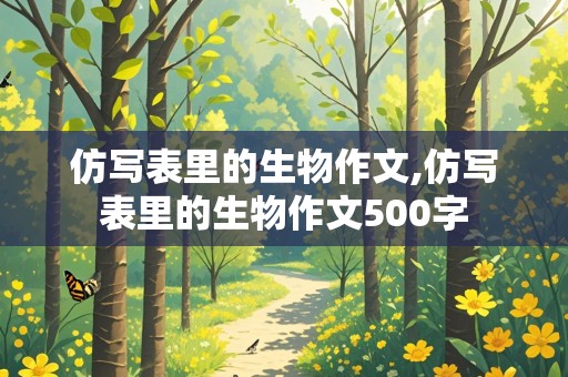 仿写表里的生物作文,仿写表里的生物作文500字