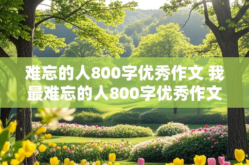 难忘的人800字优秀作文 我最难忘的人800字优秀作文