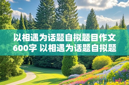 以相遇为话题自拟题目作文600字 以相遇为话题自拟题目作文600字记叙文