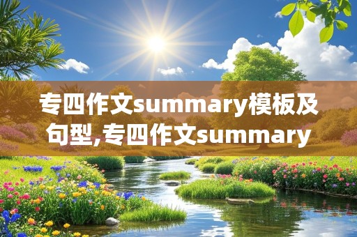 专四作文summary模板及句型,专四作文summary范文