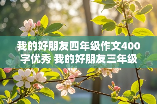 我的好朋友四年级作文400字优秀 我的好朋友三年级作文300字优秀