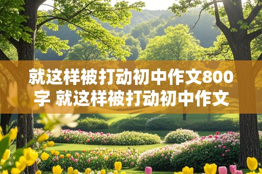 就这样被打动初中作文800字 就这样被打动初中作文800字成长励志