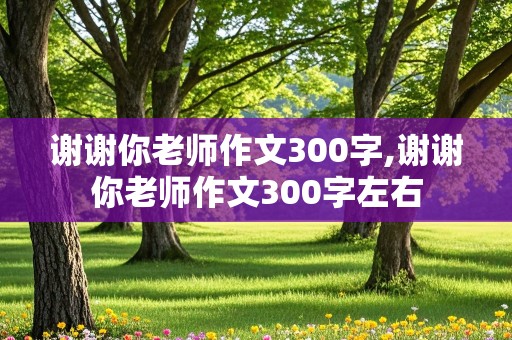 谢谢你老师作文300字,谢谢你老师作文300字左右