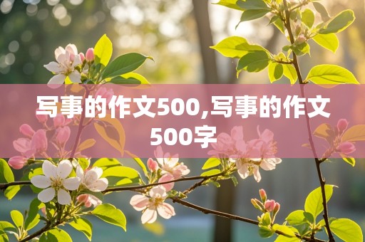 写事的作文500,写事的作文500字