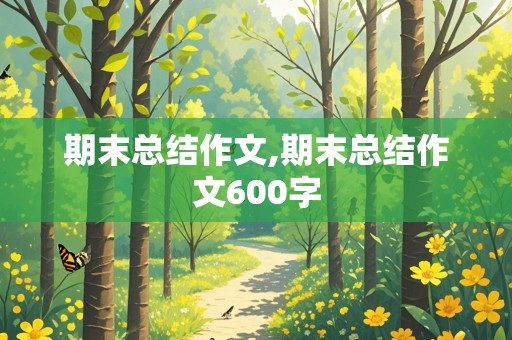 期末总结作文,期末总结作文600字